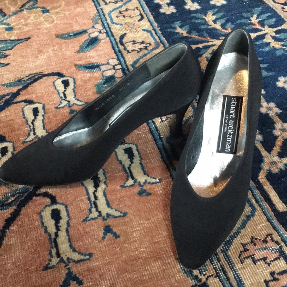 Stuart Weitzman satin pumps